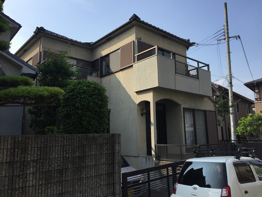 枚方市T様邸 外壁塗装の施工前